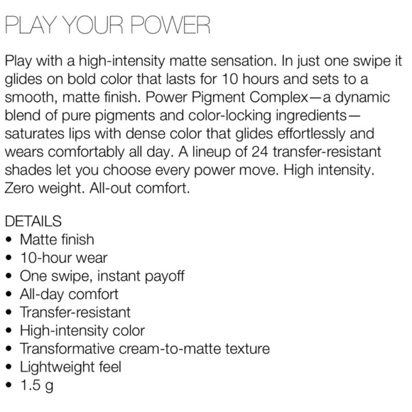 ONLY 1! NARS Powermatte Long-Lasting Lipstick NIGHT MOVES Power Matte - Picture 4 of 4